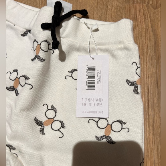 NWT Tobias & the bear Funny Face Joggers 3-4Years - Picture 2 of 3